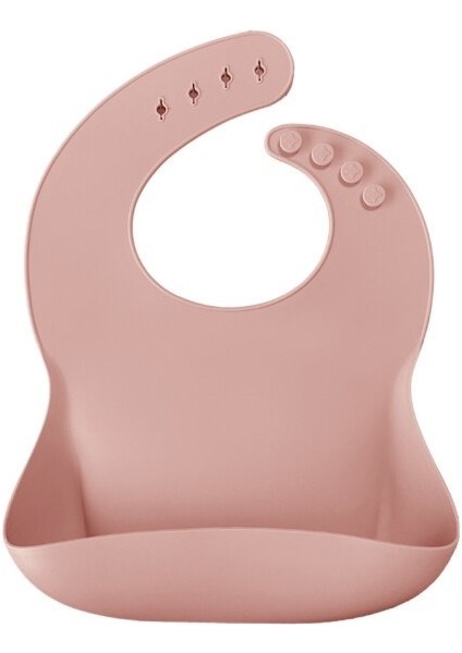 Oioi Basics Silikon Mama Önlüğü Pinky Pink