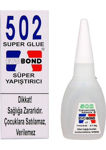 502 Yapıştırıcı 20 Gr. Orjinal Ürün 1 Adet