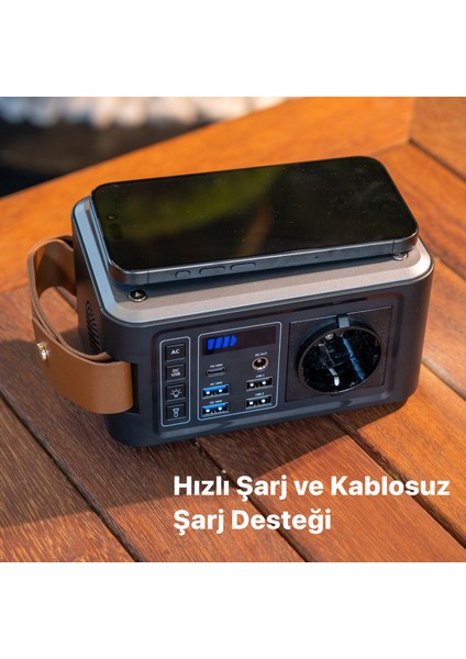 Taşınabilir Kablosuz Hızlı Şarj Cihazı Type-C Ac USB 3.0 Güç Çıkışı LED Lamba 24000 Mah Güç Istasyonu X6801 indirimleri