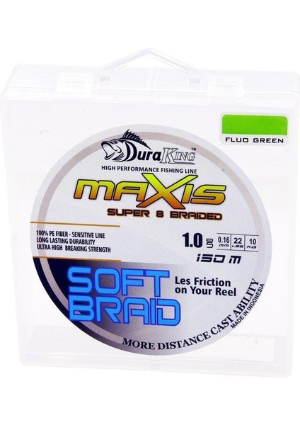 Maxis S. Soft 1,5Pe 0,20mm 150Mt MgYosun yeşil