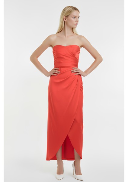 Straplez Abiye Elbise Alfa Beta fiyatları