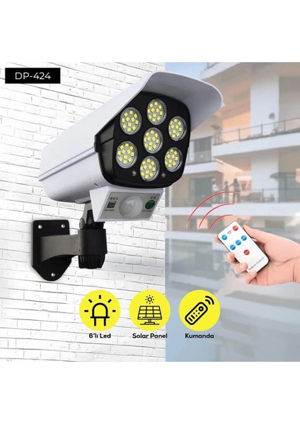 Dempower Kumandalı Güneş Enerjili 6lı LED
