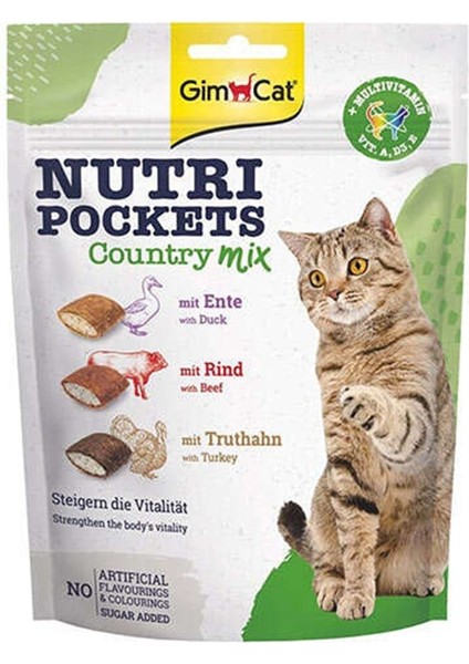 Nutri Pockets Country Mix Multivitaminli Kedi Ödül Maması