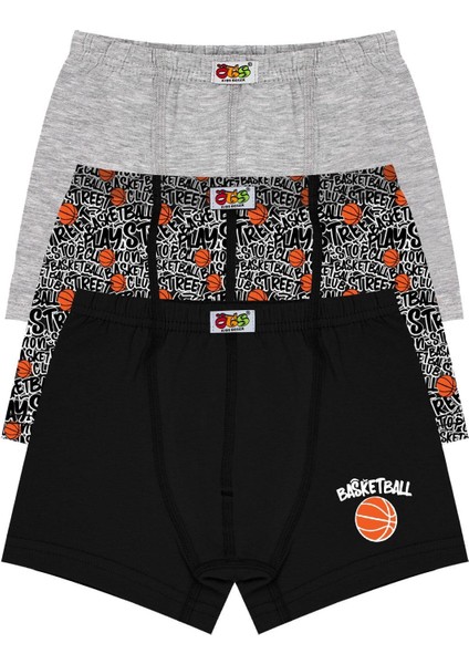 Erkek Çocuk Boxer 3'lü Baskılı (%96 Pamuk - %4 Elastan)