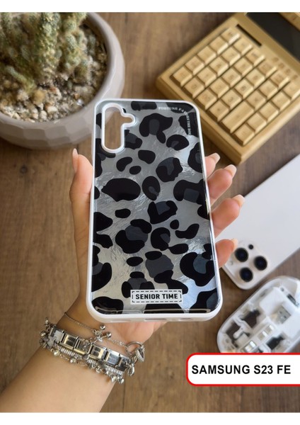 Samsung Galaxy S23 Fe Uyumlu Lüks Leopar Desenli Silikon Telefon Kılıfı indirimleri