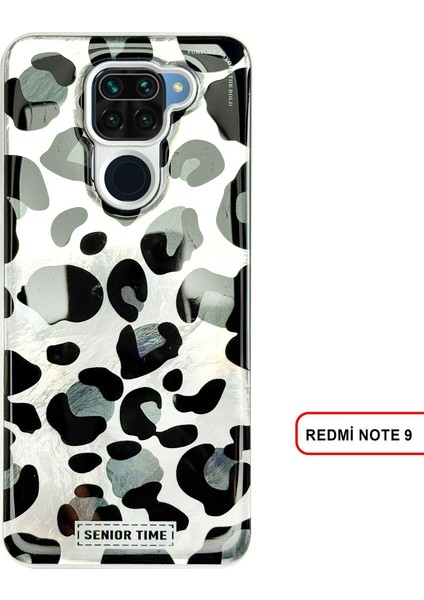 Redmi Note 9 Uyumlu Lüks Leopar Desenli Silikon Telefon Kılıf