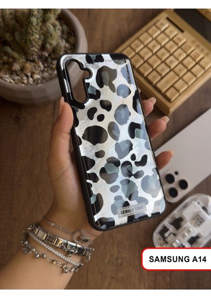 Samsung Galaxy A14 Uyumlu Lüks Leopar Desenli Silikon Telefon Kılıfı fiyatları