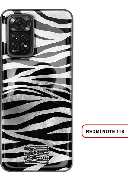 Redmi Note 11S Uyumlu Lüks Leopar Desenli Silikon Telefon Kılıf