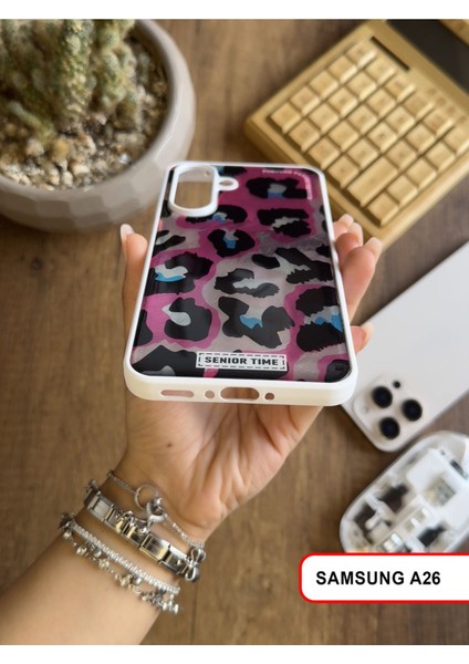 Samsung Galaxy A26 Uyumlu Lüks Leopar Desenli Silikon Telefon Kılıfı modelleri