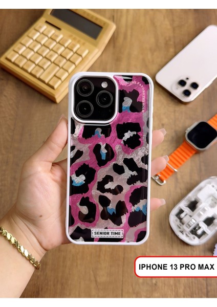iPhone 13 Pro Max Uyumlu Lüks Leopar Desenli Silikon Telefon Kılıfı indirimleri