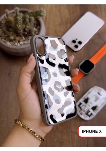 iPhone x Uyumlu Lüks Leopar Desenli Silikon Telefon Kılıfı fiyatları