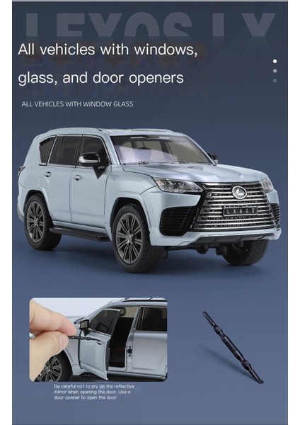1:24 Simüle Edilmiş LX600 Alaşım Araba, Gerçek Metal Süs Oyuncak Arabayı Taklit Ediyor (Yurt Dışından) fırsatları