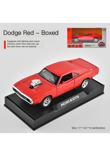 Dodge Challenger Charger Modeli Süper Araba Simülasyonu Alaşım Modeli Hızlı ve Öfkeli Lycan Araba (Yurt Dışından)
