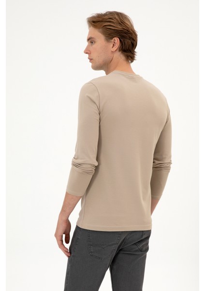 Erkek Koyu Bej Sweatshirt 50313744-VR088 indirimleri