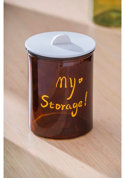 Pierre Ahşap Kapaklı Kavanoz Seti - 20 cm