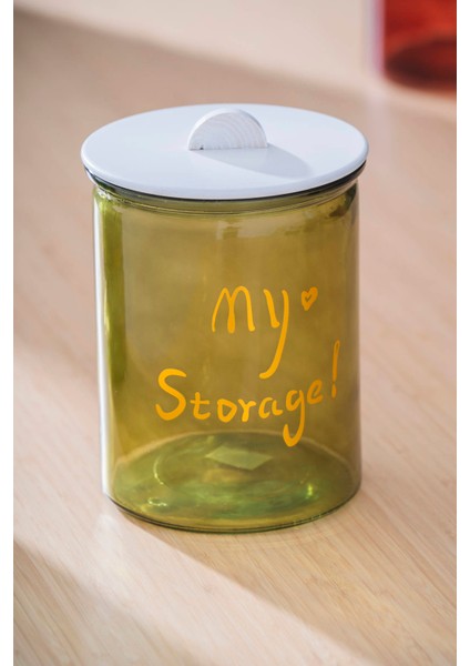 Pierre Ahşap Kapaklı Kavanoz Seti - 20 cm