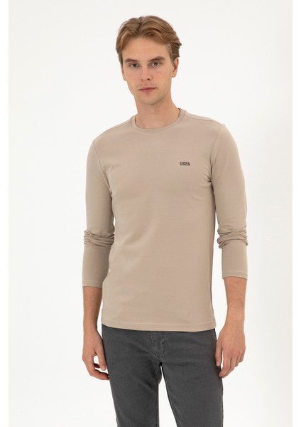 Erkek Koyu Bej Sweatshirt 50313744-VR088