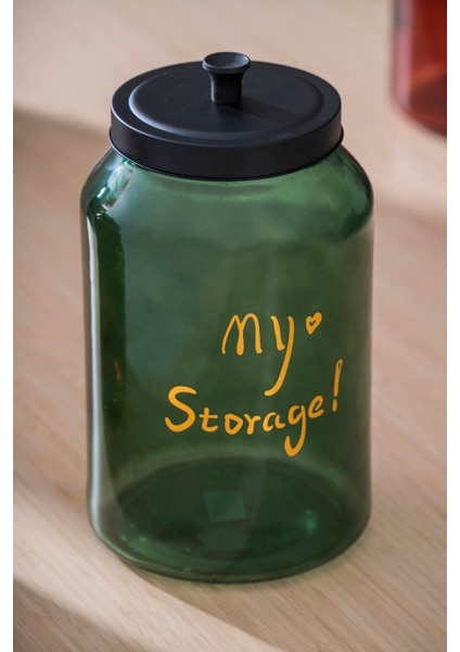 Pierre Metal Kapaklı Kavanoz Seti - 28 cm