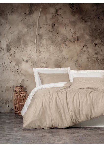 Cb Smart Bambu Saten Nevresim Takımı Bej Çift Kişilik modelleri