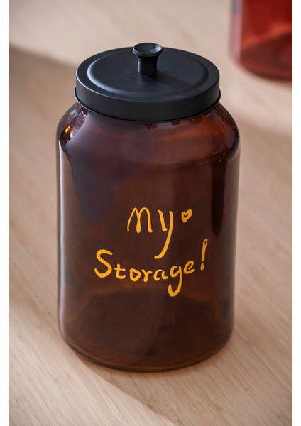 Pierre Metal Kapaklı Kavanoz Seti - 28 cm