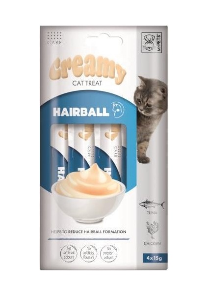 Hairball Fonksiyonel Creamy Kedi Ödülü 4X15 gr