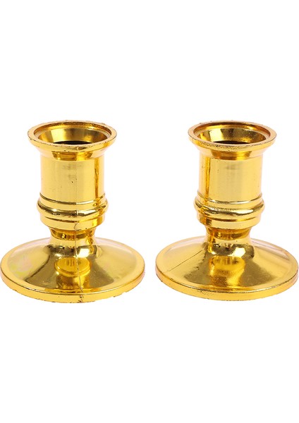 Altın Tarzı Plastik Mum Tutucu Mum Tabanı Şamdan Tutucu Ev Dekorasyonu Için (Yurt Dışından)