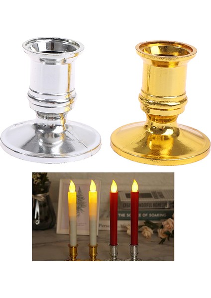 Altın Tarzı Plastik Mum Tutucu Mum Tabanı Şamdan Tutucu Ev Dekorasyonu Için (Yurt Dışından) fiyatları