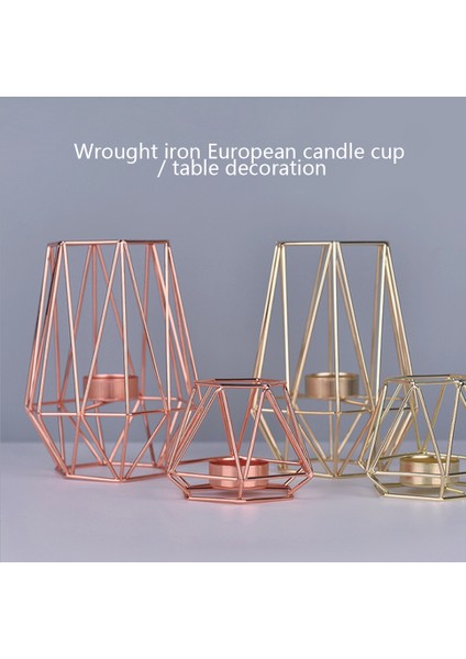 Altın L Tarzı Kuzey Avrupa Tarzı Demir Geometrik Mum Tutucular Ev Dekorasyonu Metal Mumluk El Sanatları Şamdan Candelabros (Yurt Dışından) indirimleri