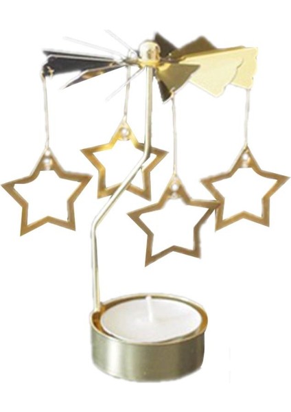 Ben Stil Döner G Tealight Mum Metal Çay Işığın Tutucu Karusel Ev Dekor Güzel Noel Düğün Ev Dekor En Iyi Hediyeler (Yurt Dışından)