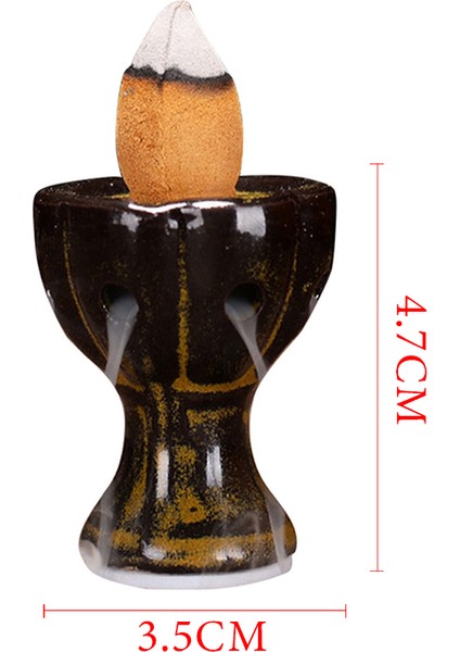 No.3 Tarzı Şelale Tütsü Geri Akış Seramik Tütsü Tutucu Tütsü Çeşmesi Geri Akış Tütsü Konileri Ev Dekoru Için Tütsü (Yurt Dışından)