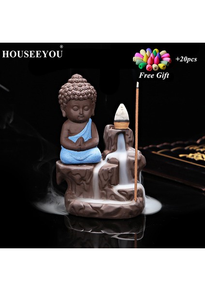 Kırmızı-70 Tarzı 20 Adet Tütsü Konisi + Yanıcı Yaratıcı Ev Dekoru Küçük Rahip Buddha Tütsü Brülörü Ev ve Çayevlerinde Kullanım Için (Yurt Dışından) fiyatları