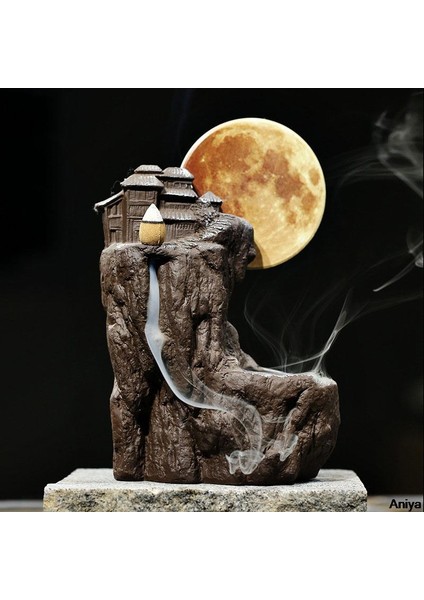 Bir Stil Doğal Kulesi Tütsü Standı Ev Dekorasyonu Mum Aromaterapi Fırını Geri Akış Çubuk Seramik Tütsü Ev Dekorasyonu Çay Evi (Yurt Dışından) modelleri