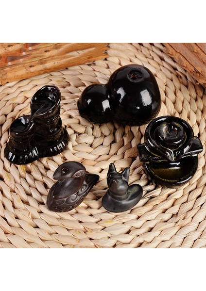 H Tarzı Şelale Tütsü Brülörü Geri Akış Seramik Tütsü Tutucu Tütsü Çeşmesi Geri Akış Tütsü Konileri Ev Dekor Ofis Çay Evi (Yurt Dışından) modelleri