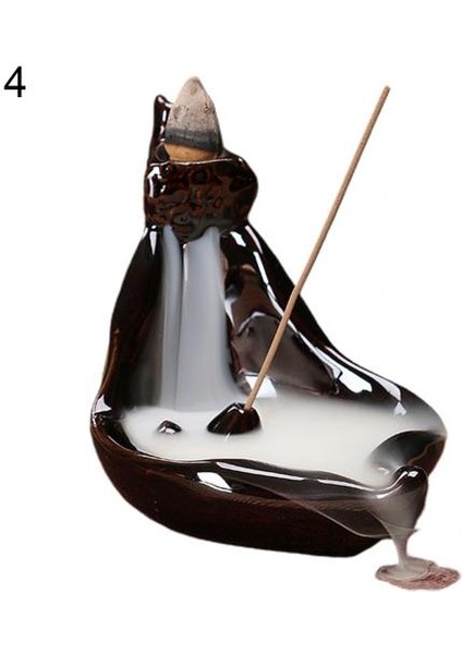 No.4 Tarzı Yeni Geliş Seramik Şelale Geri Akış Tütsü Tutucu Difüzör Ev Dekorasyonu (Yurt Dışından)