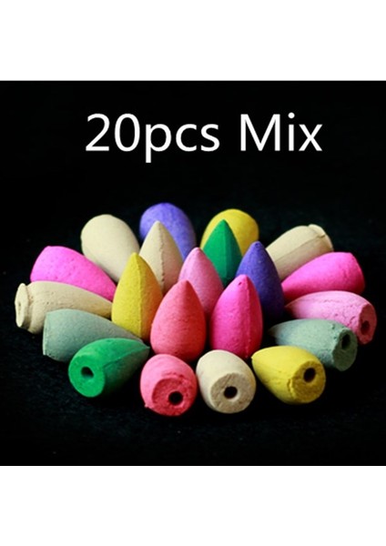 20 Adet Tarzı Buda Dumanlı Geri Akış Tütsü Küçük Rahip Şelale Tütsü Çubuğu Tutucu Ev Ofis Çay Evi Dekorasyon (Yurt Dışından)