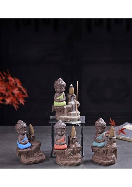 20 Adet Tarzı Buda Dumanlı Geri Akış Tütsü Küçük Rahip Şelale Tütsü Çubuğu Tutucu Ev Ofis Çay Evi Dekorasyon (Yurt Dışından) fırsatları