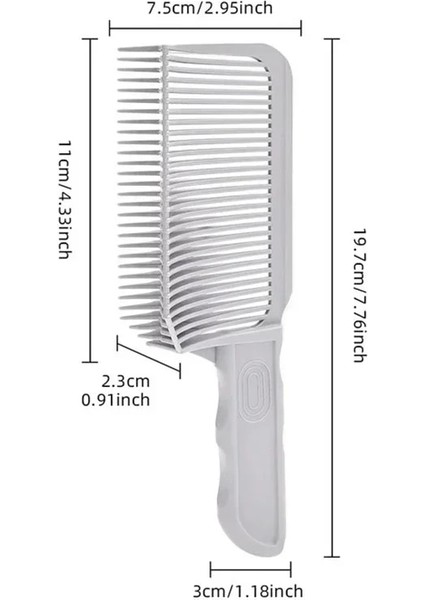 Berber Solmaya Tarak Saç Kesme Aleti Degrade Saç Modeli Için Tarak Düz Üst Saç Kesme Tarağı Erkekler Için Isıya Dayanıklı Solmaya Fırça빗renk: B (Yurt Dışından)