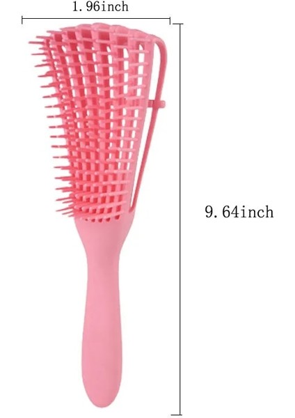 Dolaşık Açıcı Saç Fırçası Düğümler Dolaşık Açıcı Saç Derisi Masaj Tarak Saç Dolaşık Açıcı Kalın Islak Kuru Saçlar Için Harika Renk: Pembe (Yurt Dışından)