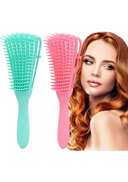 Dolaşık Açıcı Saç Fırçası Düğümler Dolaşık Açıcı Saç Derisi Masaj Tarak Saç Dolaşık Açıcı Kalın Islak Kuru Saçlar Için Harika Renk: Pembe (Yurt Dışından) fiyatları
