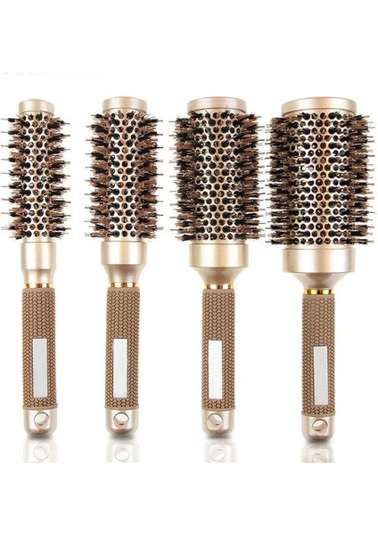 Profesyonel 4pcs Yuvarlak Saç Fırçası Kuaförlük Curling Saç Fırçaları Fön Kurutma Salon Şekillendirme Araçları Için Seramik Varil Tarakrenk: 45MM (Yurt Dışından) modelleri