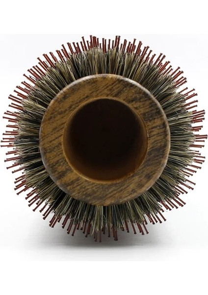 Profesyonel Salon Saç Tarak 80MM Ahşap Yuvarlak Saç Fırçası Rulo Kuaför Taraklar Domuzu Kıl Kıvırcık Saç Fırçası Doğrultma Fırçası Renk: 47MM Bej (Yurt Dışından) fırsatları