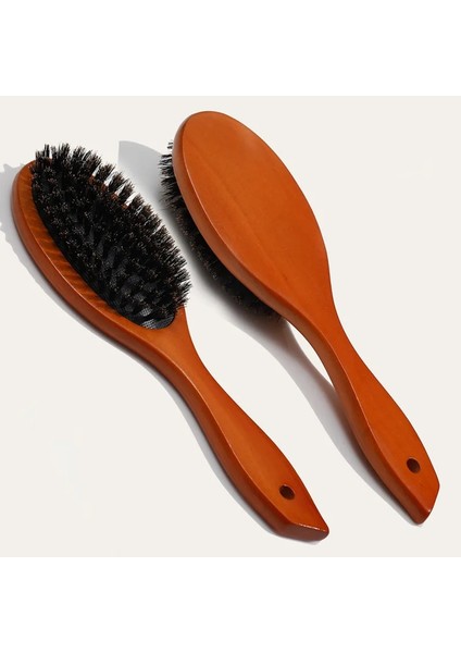 Doğal Domuzu Kıl Saç Fırçası Masaj Tarak Anti-Statik Saç Derisi Kürek Fırça Kayın Ahşap Saplı Saç Fırçası Tarak Şekillendirici Aracırenk: Style3 (Yurt Dışından)