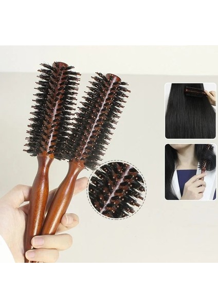 6 Stil Ahşap Saplı Yuvarlak Haddeleme Fırça Düz Dimi Saç Tarak Domuzu Kıl Yuvarlak Namlu Saç Kıvırma Fırçası Kuaförlük Aracırenk: Dimi 14 Satır (Yurt Dışından) fiyatları
