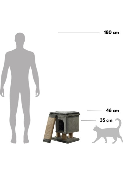 Harvey Lüks Kedi Tırmalama, Yuvalı, Merdivenli ve Minderli Dinlenme Alanı modelleri