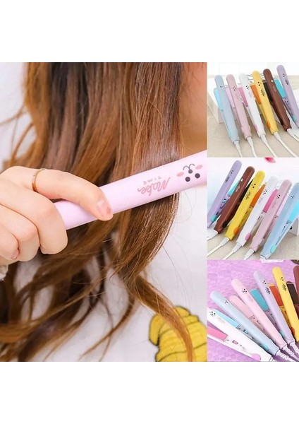 2023 Popüler Curling Demir Seramik Düzleştirme Stil Araçları Kıvrımlı Düz Demir Mini Saç Düzleştirici Renk: Çikolata Fişi Standart: Ab (Yurt Dışından) modelleri