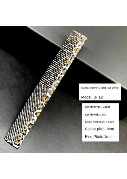 Tarak Berber Özel Bayanlar Uzun Saç Kesim Saç Penye Saç Tarak Şekillendirici Düz Saç Sert Tarak Berber Tarak Saç Fırçasırenk: B-12 (Yurt Dışından)