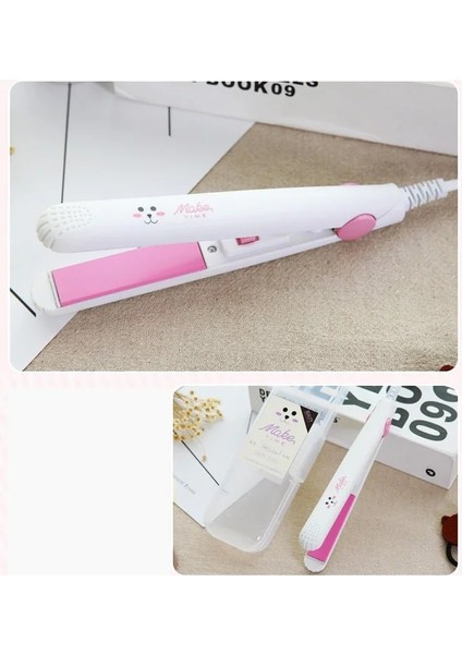 2023 Popüler Saç Maşası Seramik Doğrultma Şekillendirme Araçları Bigudi Düzleştirici Mini Saç Düzleştirici Renk: Beyaz Fiş Standardı: Ab (Yurt Dışından)