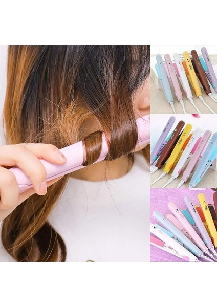 2023 Popüler Saç Maşası Seramik Doğrultma Şekillendirme Araçları Bigudi Düzleştirici Mini Saç Düzleştirici Renk: Beyaz Fiş Standardı: Ab (Yurt Dışından) fiyatları