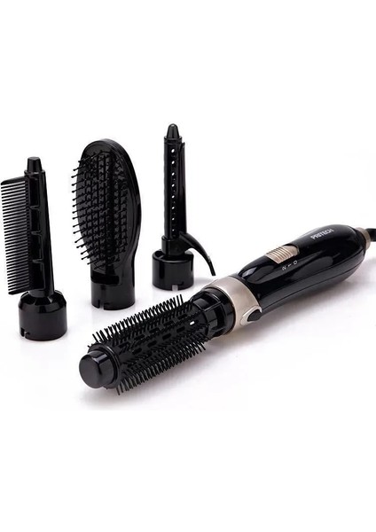 Çok Fonksiyonlu Elektrikli Saç Kurutma Makinesi 4'ü 1 Arada Profesyonel Saç Düzleştirme Fırçası Taşınabilir Kıvırma Tarak Saç Kurutma Makinesi Üfleyici Fiş Standardı Us (Yurt Dışından)