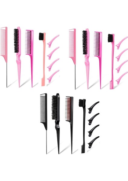 8 Adet Saç Şekillendirici Tarak Seti Alay Saç Fırçası Üçlü Alay Tarak Çift Taraflı Kenar Fırça Tarak Kadınlar Için Kılkuyruk Tasarım Saç Modellerirenk: N4 (Yurt Dışından) fırsatları
